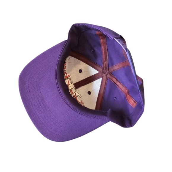 VTG 90s John Deere Hat‎ Snapback Spell Out Logo Purple K Products Made In USA - Picture 8 of 10